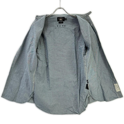 RRL Indigo Houndstooth Long Sleeve Shirt Multi Size XS
