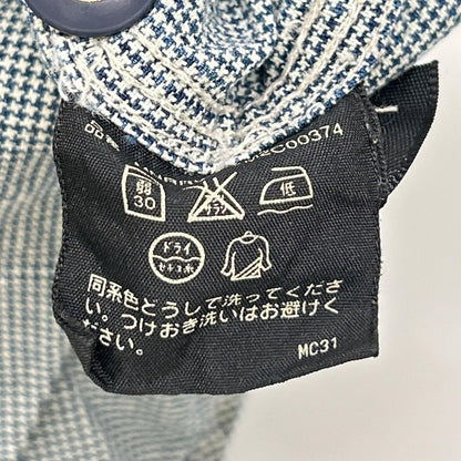 RRL Indigo Houndstooth Long Sleeve Shirt Multi Size XS
