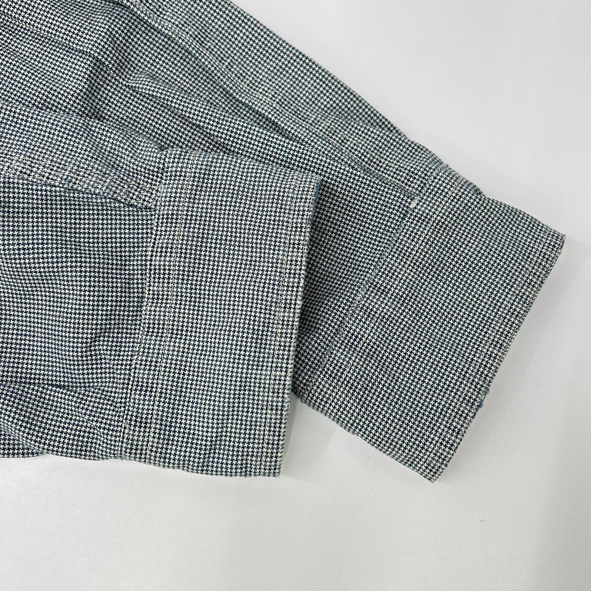 RRL Indigo Houndstooth Long Sleeve Shirt Multi Size XS