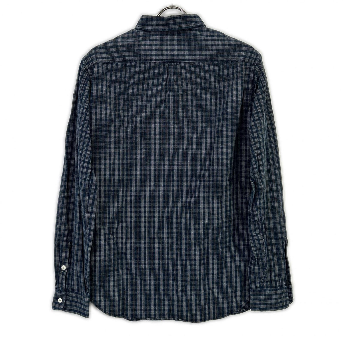 RRL Indigo Dye Check Long Sleeve Shirt Blue Size XS