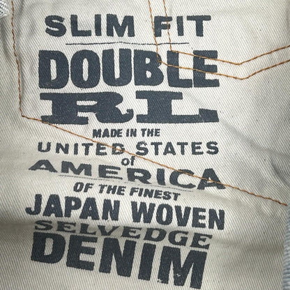 RRL Faded Indigo Slim Fit Selvedge Jeans Size 29×30
