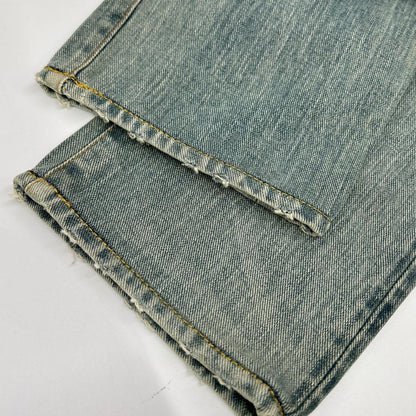 RRL Faded Indigo Slim Fit Selvedge Jeans Size 29×30
