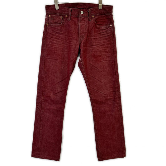 RRL Heavy Weight Bull Denim Jeans Bordeaux Size 29×30