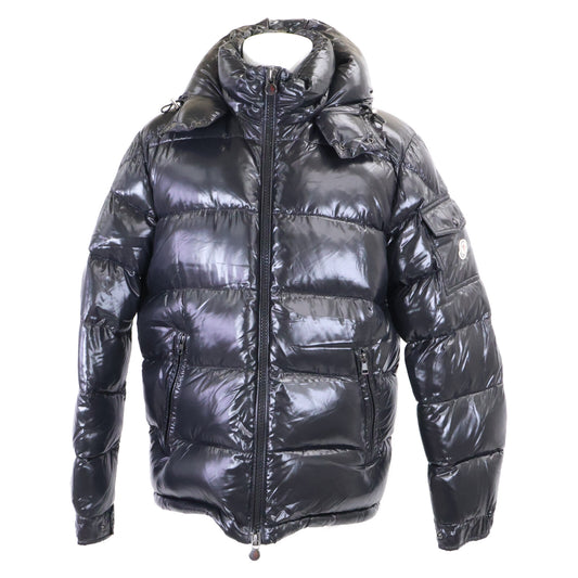 MONCLER Maya Hooded Down Jacket Black Size 5