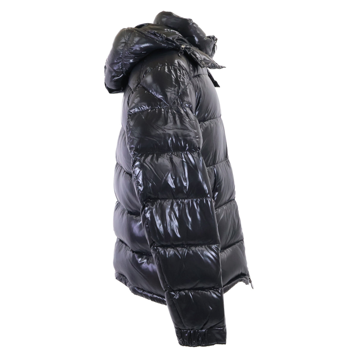 MONCLER Maya Hooded Down Jacket Black Size 5