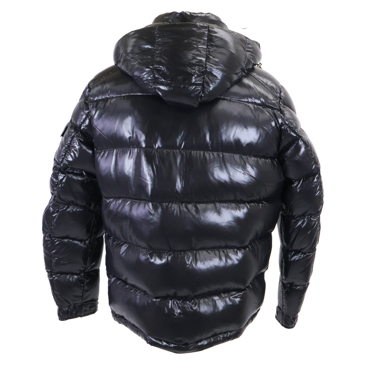 MONCLER Maya Hooded Down Jacket Black Size 5