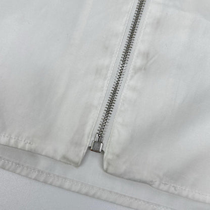MARNI White Cotton Zip-up Shirt Size 44