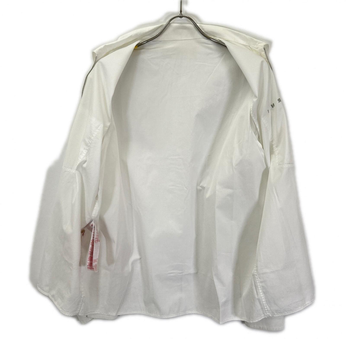 MARNI White Cotton Zip-up Shirt Size 44