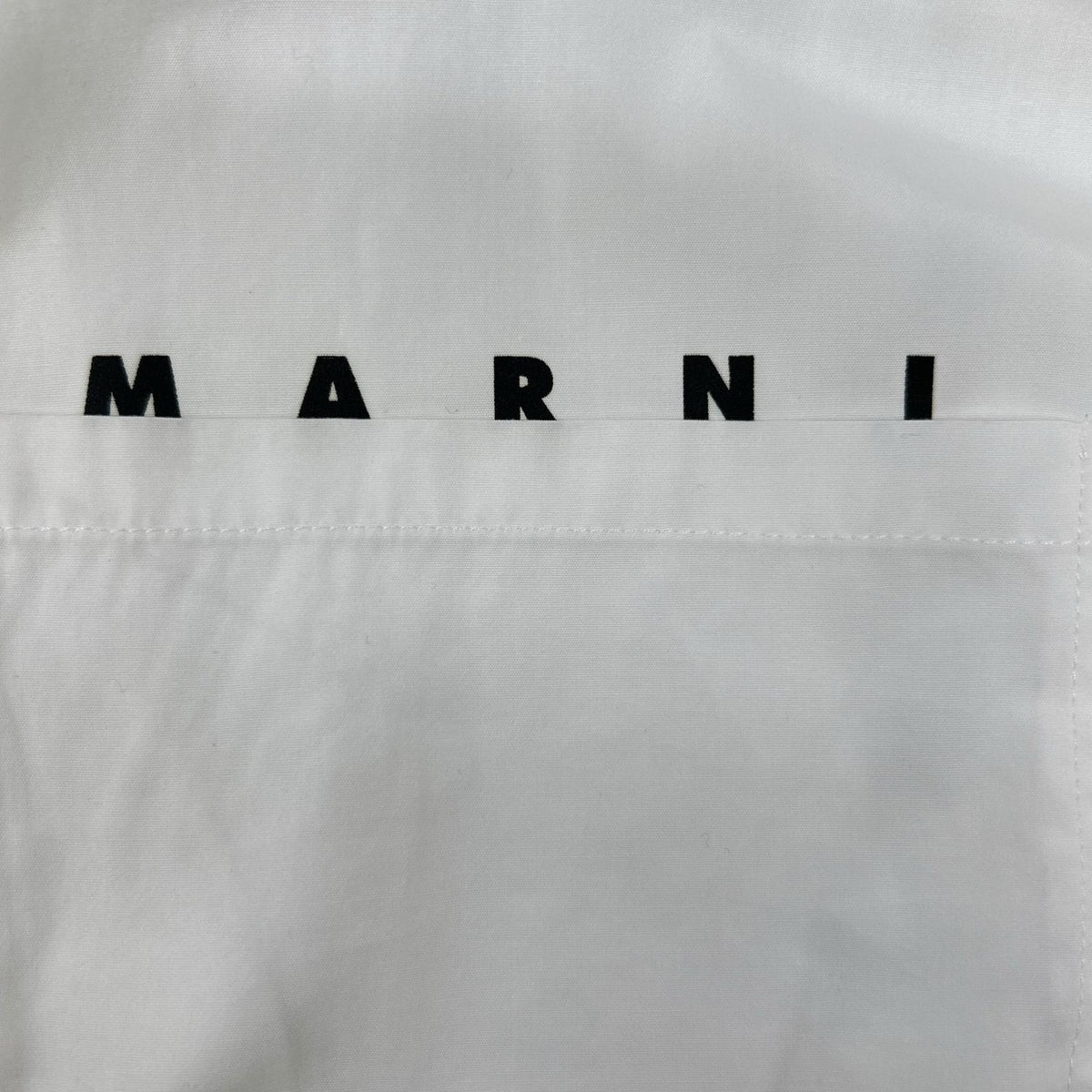 MARNI White Cotton Zip-up Shirt Size 44