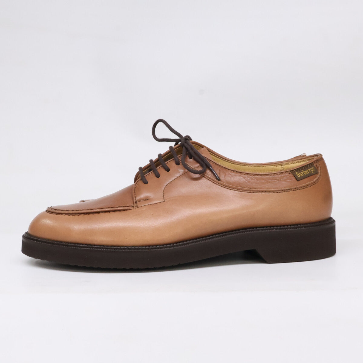 Burberry's 80s-90s U-Tip Leather Shoes Brown Size 25
