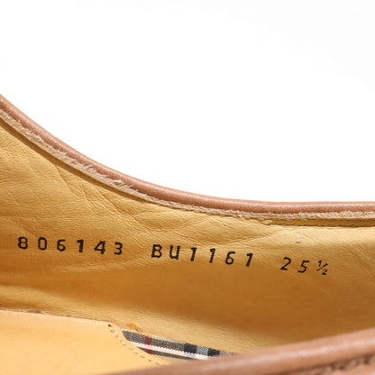 Burberry's 80s-90s U-Tip Leather Shoes Brown Size 25
