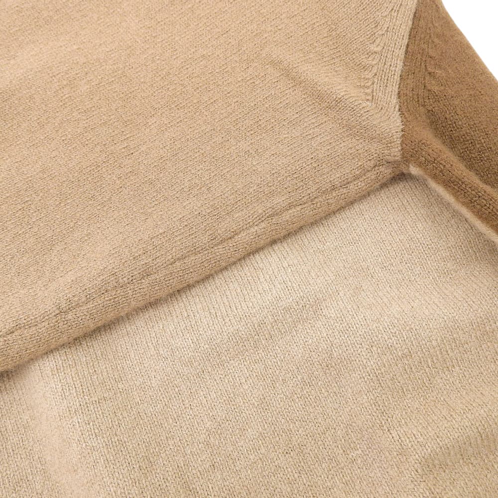 COMMEdesGARCONS HOMME DEUX Brown Pattern V-Neck Knit Size S