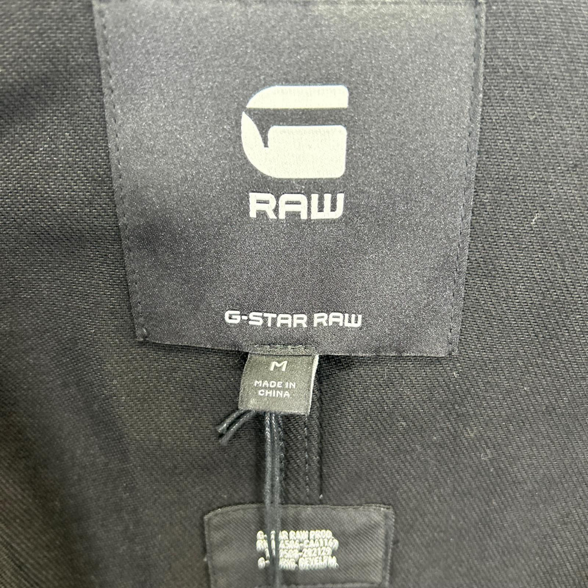 G-STAR RAW Black Patched Pocket Denim Trench Coat Size M