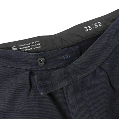 G-STAR RAW Navy WORKER CHINO RELAXED Chino Pants Size 33/32