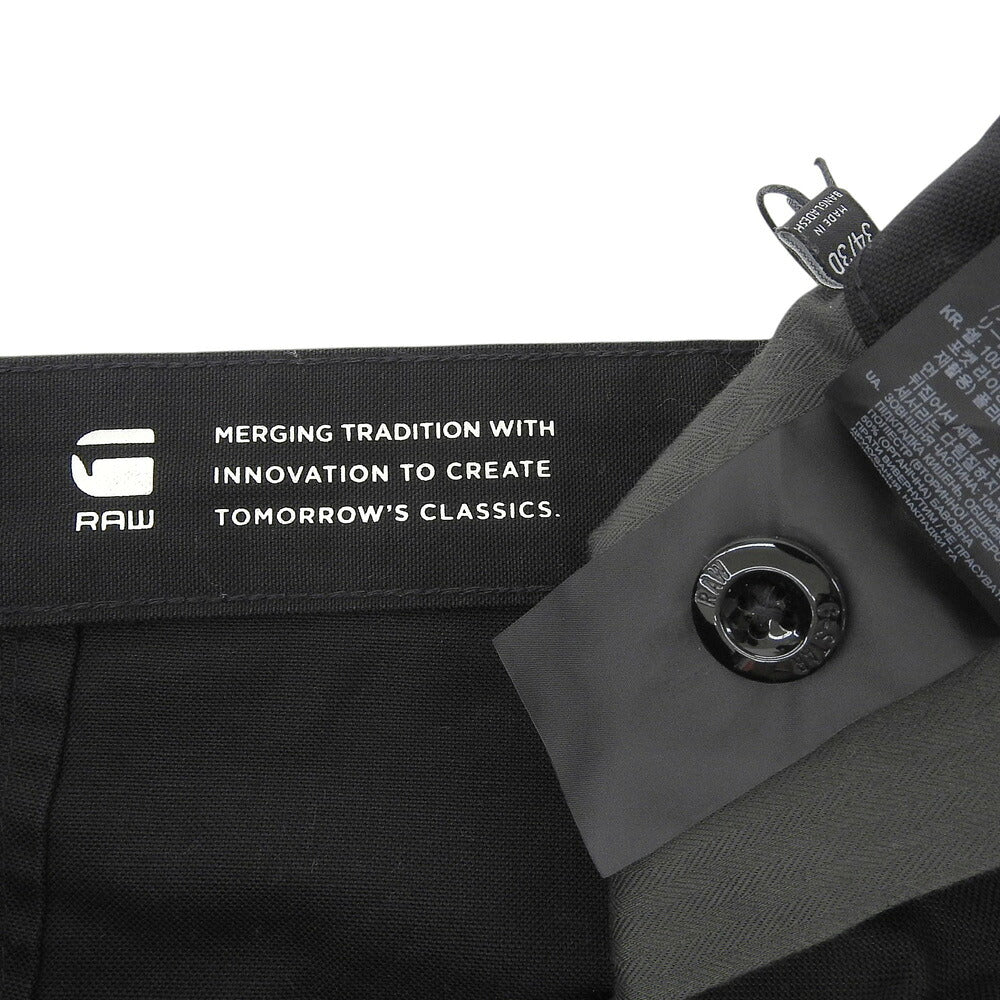 G-STAR RAW Black WORKER CHINO RELAXED Chino Pants Size 33/32