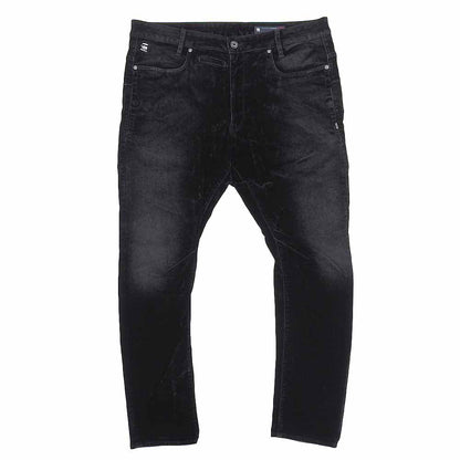 G-STAR RAW Black Velour 3D Slim Pants Size 36/32