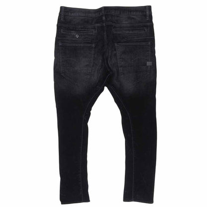 G-STAR RAW Black Velour 3D Slim Pants Size 36/32