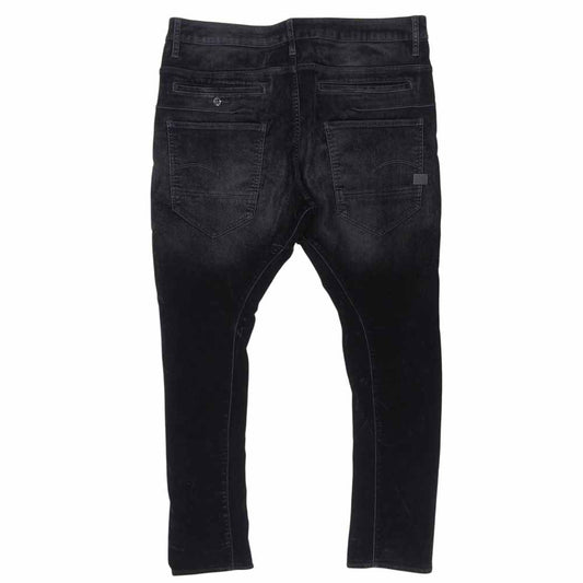 G-STAR RAW Black Velour 3D Slim Pants Size 36/32