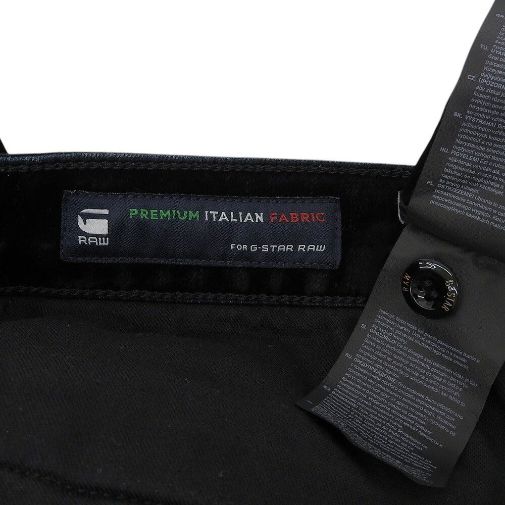 G-STAR RAW Black Velour 3D Slim Pants Size 36/32
