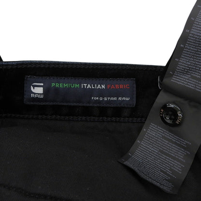 G-STAR RAW Black Velour 3D Slim Pants Size 36/32
