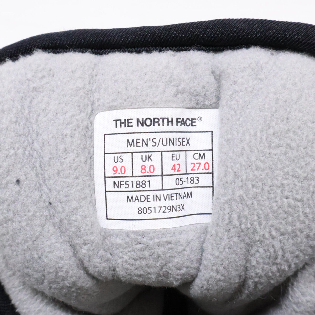 THE NORTH FACE Black Appre Lace Winter Boots Size 9