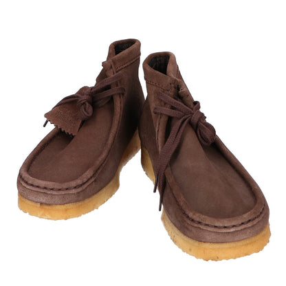Clarks Wallabee Suede Boots Dark Brown Size UK8