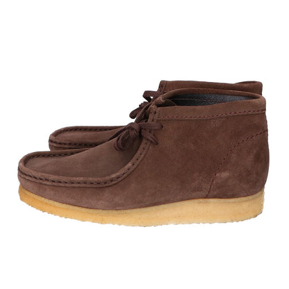 Clarks Wallabee Suede Boots Dark Brown Size UK8