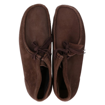 Clarks Wallabee Suede Boots Dark Brown Size UK8