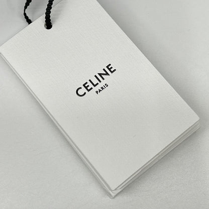 CELINE Union Ocean Wash Denim Short Shirt Blue Size XS