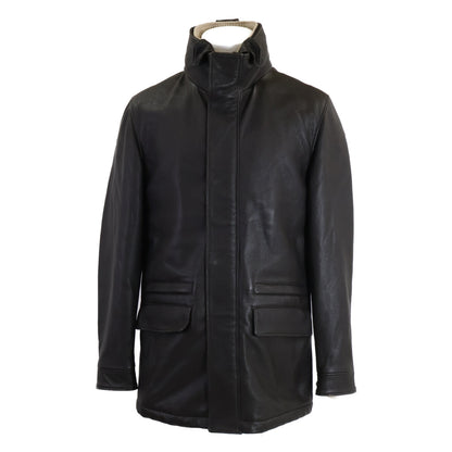 Loro Piana Deerskin Cashmere Lined Half Coat Brown Size S