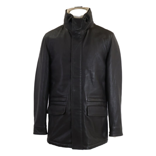 Loro Piana Deerskin Cashmere Lined Half Coat Brown Size S