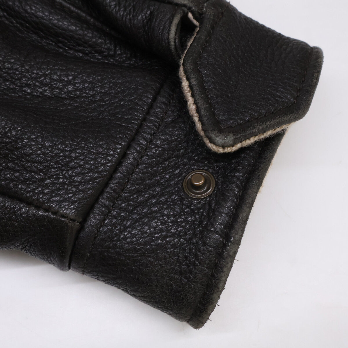 Loro Piana Deerskin Cashmere Lined Half Coat Brown Size S