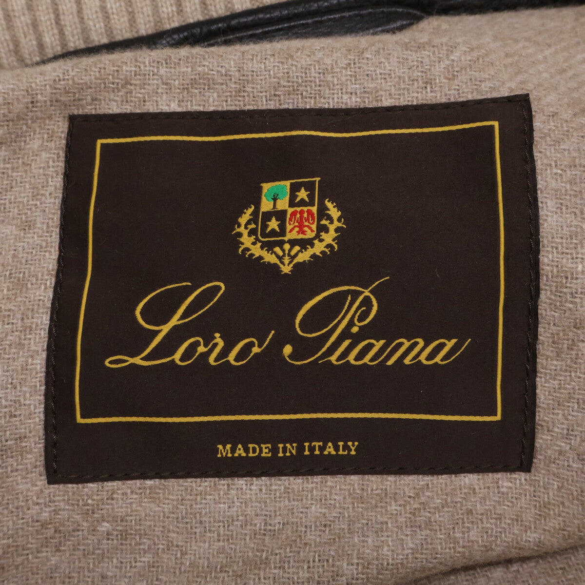 Loro Piana Deerskin Cashmere Lined Half Coat Brown Size S