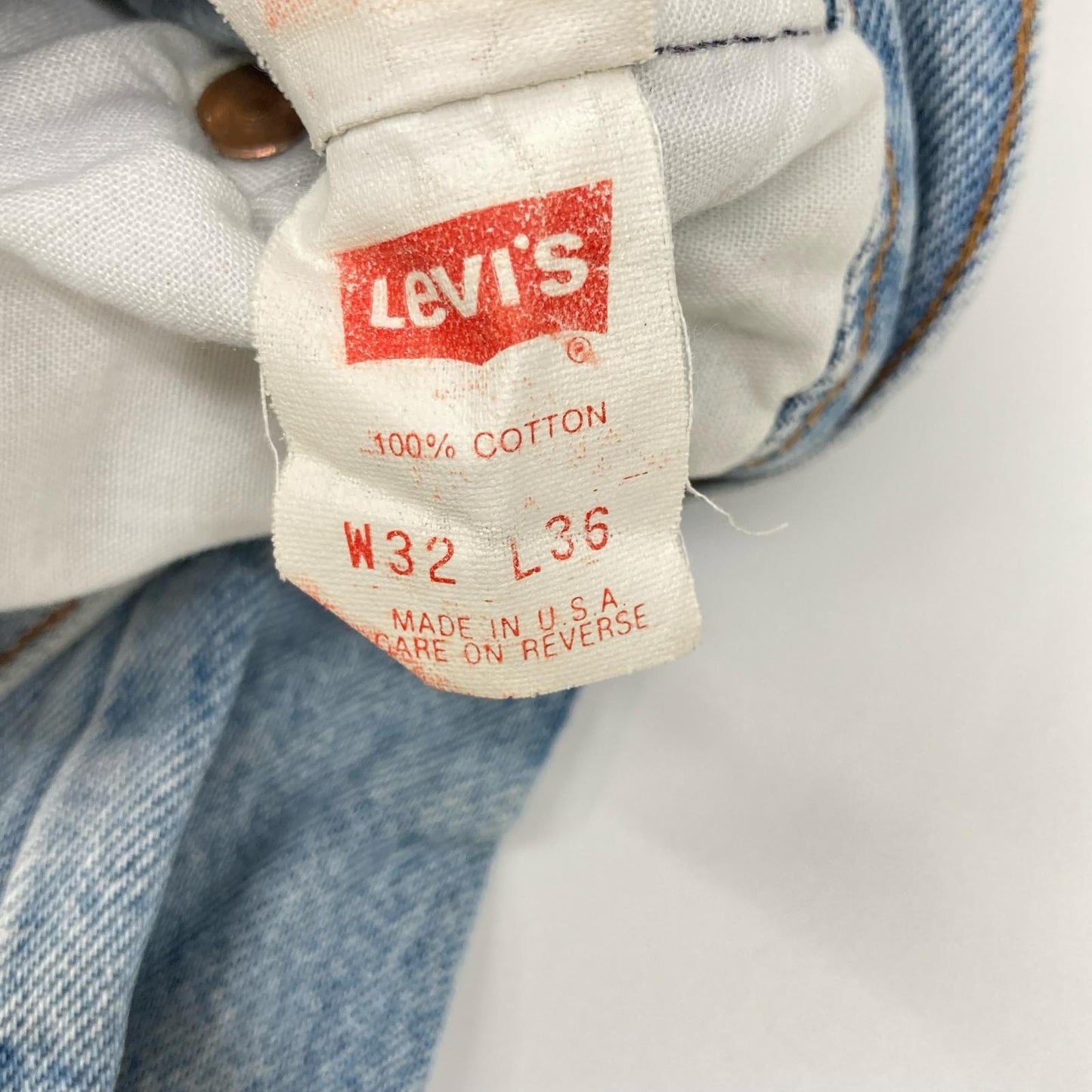 LEVI'S '93 501 Valencia Factory Made Denim Indigo Size 32