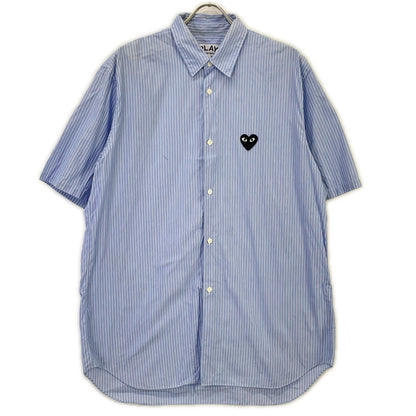 PLAYCOMMEdesGARCONS AZ-B022 Blue Blue/White XL Shirt Size XL