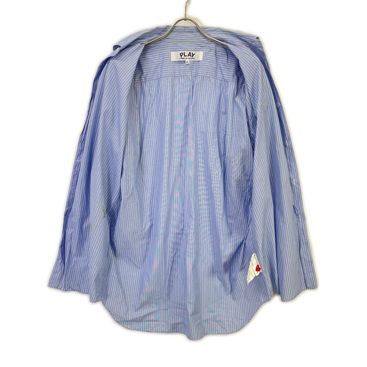 PLAYCOMMEdesGARCONS AZ-B022 Blue Blue/White XL Shirt Size XL