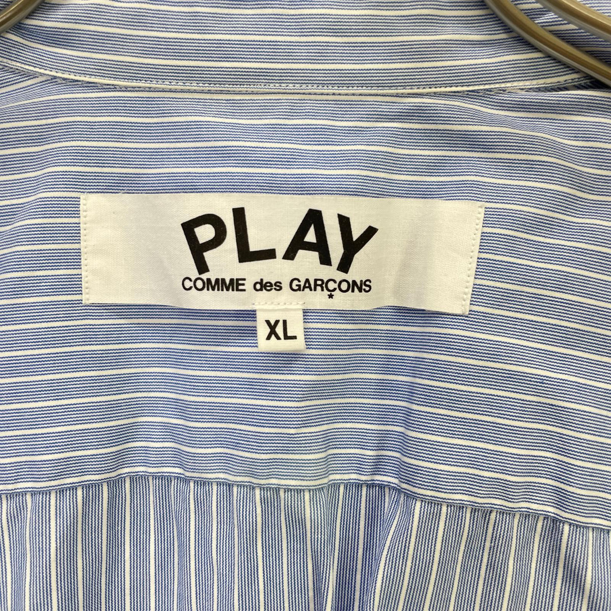 PLAYCOMMEdesGARCONS AZ-B022 Blue Blue/White XL Shirt Size XL