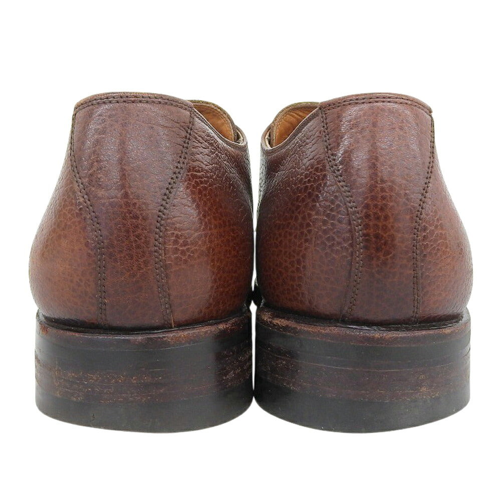 YANKO Double Monk Grain Leather Shoes Brown Sneakers Size 24.5
