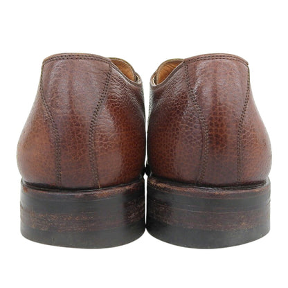 YANKO Double Monk Grain Leather Shoes Brown Sneakers Size 24.5