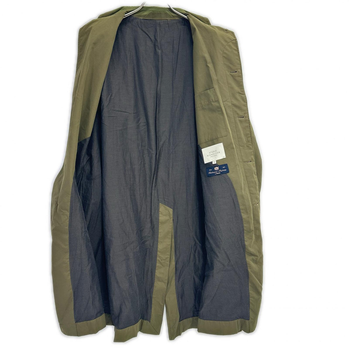 STUDIO NICHOLSON Technical Cotton Car Coat Khaki Size S