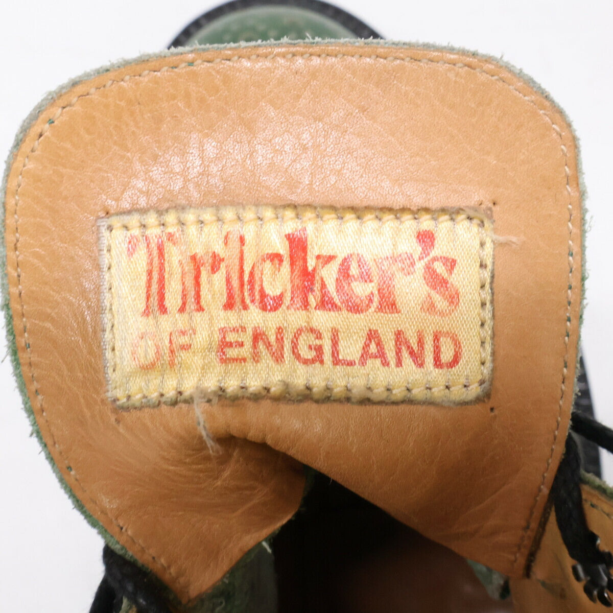 Tricker's 90s Malton Brogue Country Boots Green Size 8