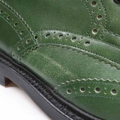 Tricker's 90s Malton Brogue Country Boots Green Size 8