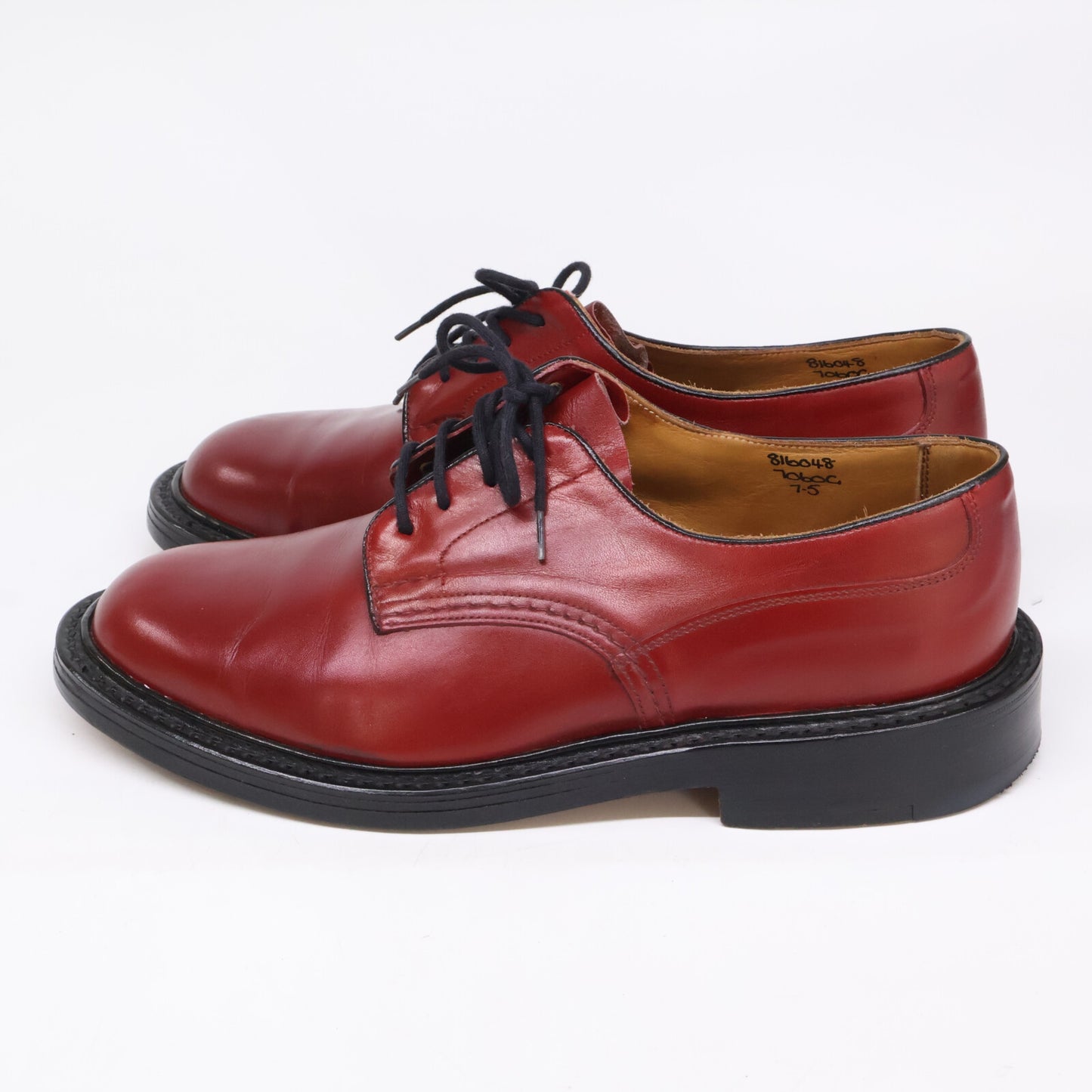 Tricker's 90s Kendal Cordovan Sneakers Burgundy Size 7.5