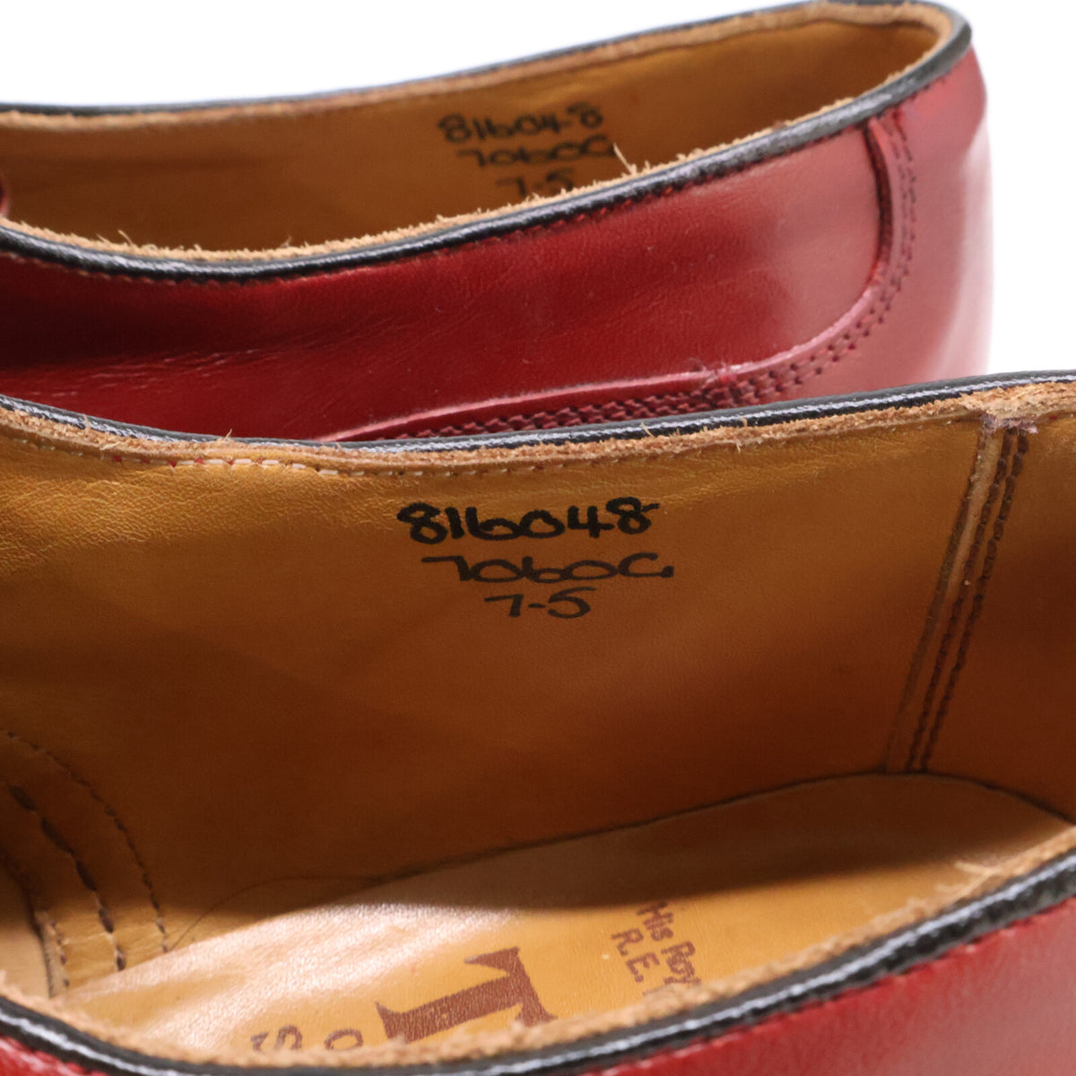 Tricker's 90s Kendal Cordovan Sneakers Burgundy Size 7.5
