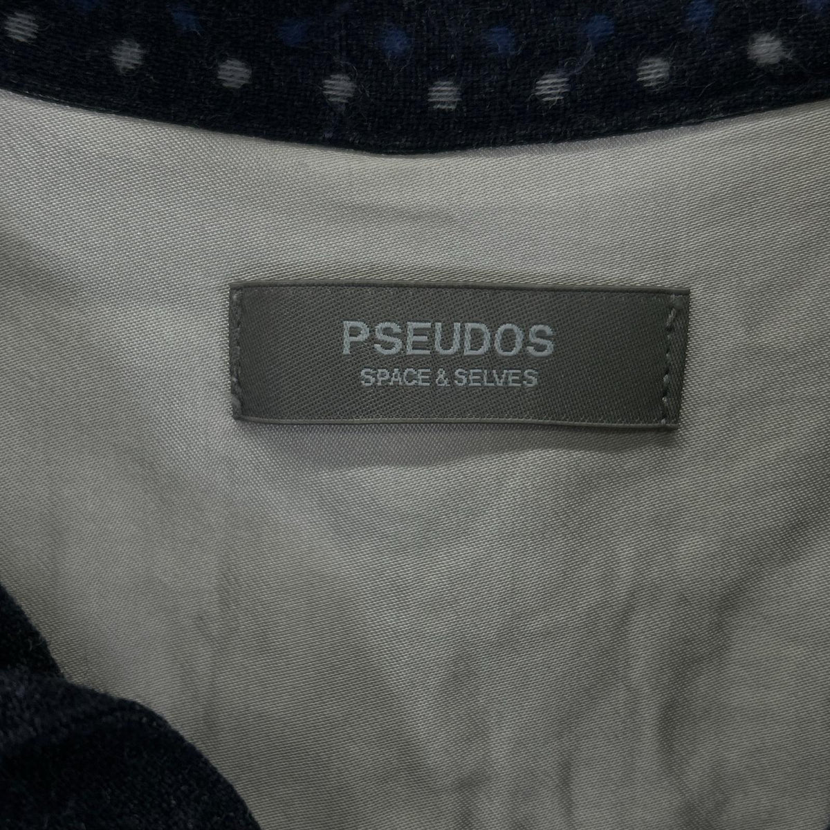 PSEUDOS Navy Rayon OC Pullover Shirt Size 1