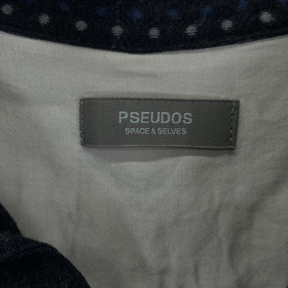 PSEUDOS Navy Rayon OC Pullover Shirt Size 1