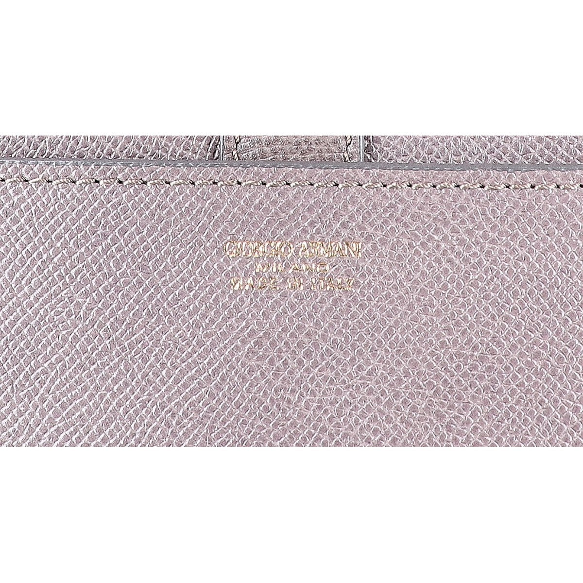 GIORGIOARMANI Gray Leather Borgonuovo Tote Bag