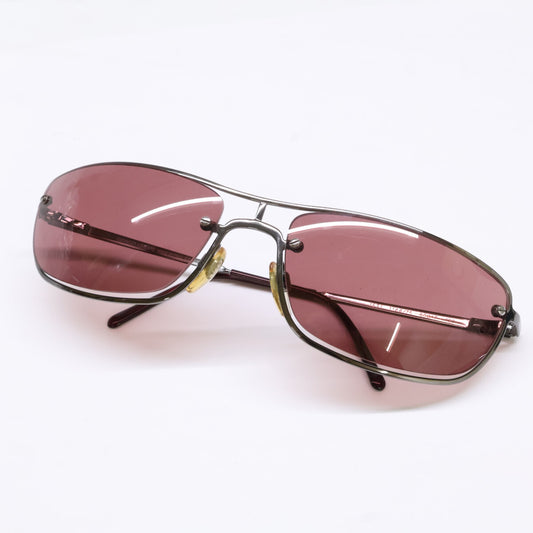 GIORGIOARMANI Square Sunglasses Gunmetal Size 60x17