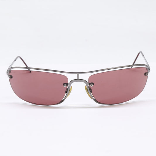 GIORGIOARMANI Square Sunglasses Gunmetal Size 60x17