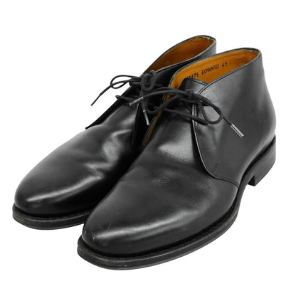 JALAN SRIWIJAYA Edward Chukka Boots Black Leather Size EU 41